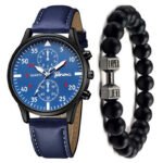 Men's Watch Fashion Quartz Watch Bracelet Set - Image 3