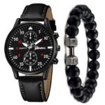 Men's Watch Fashion Quartz Watch Bracelet Set