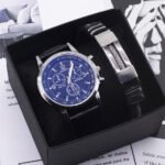 Men's watch fashion Blue light glass wrist watch - Image 2